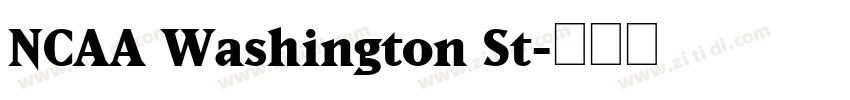 NCAA Washington St字体转换